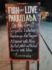 fresh fish grilling in Mazunte